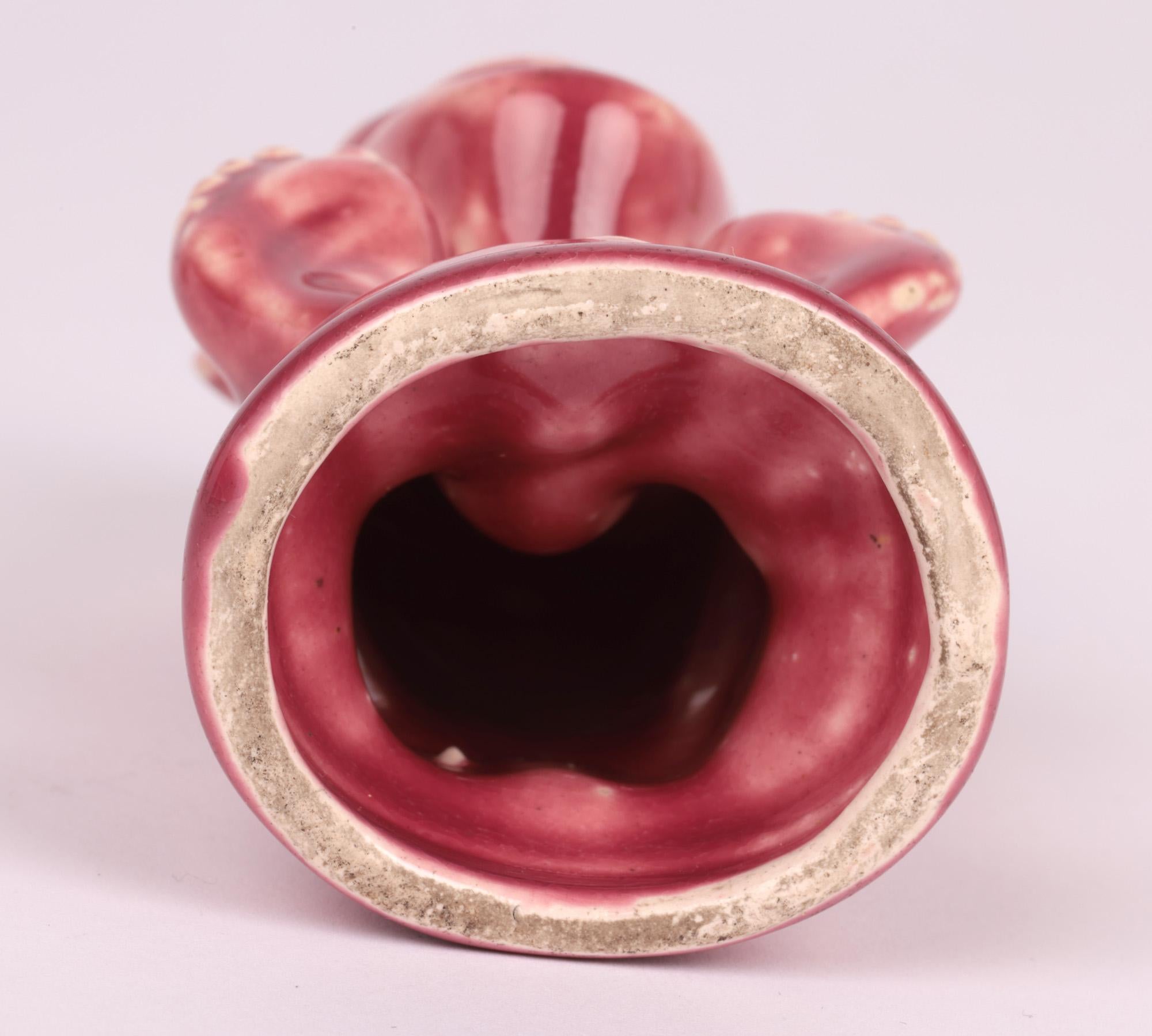 Blanche Vulliamy Attributed Grotesque Pottery Match Holder 8