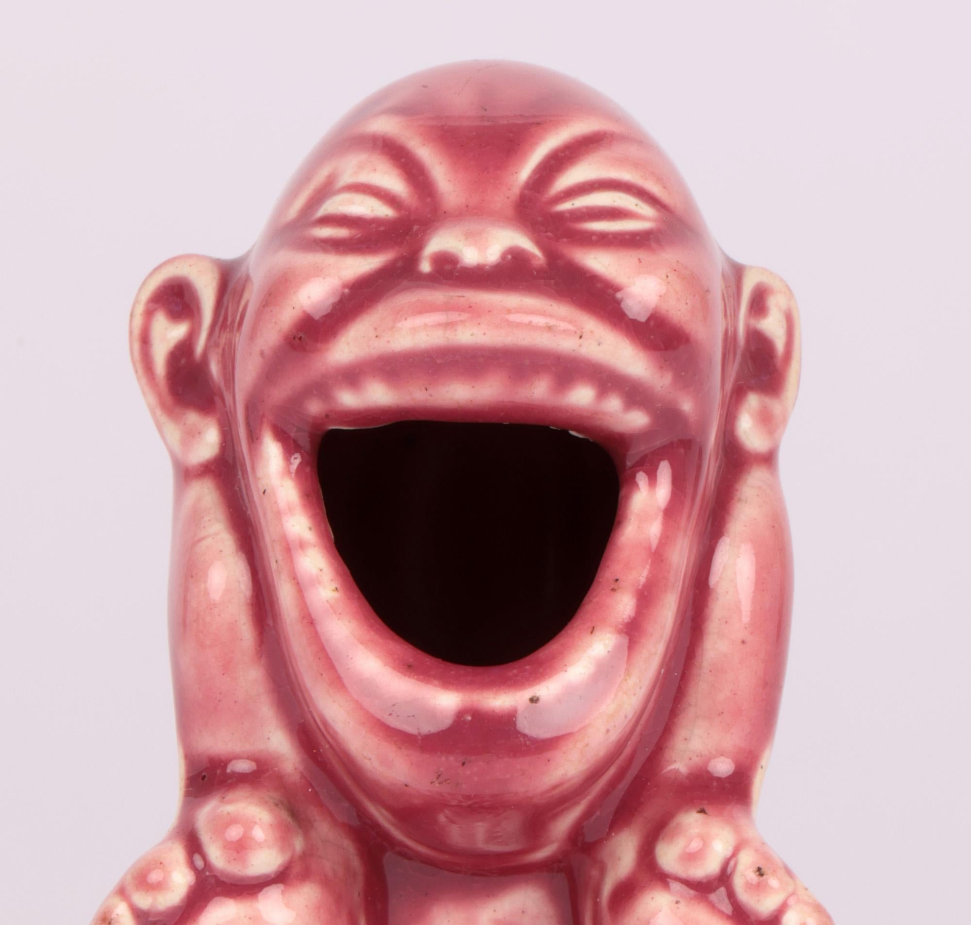 Blanche Vulliamy Attributed Grotesque Pottery Match Holder 1