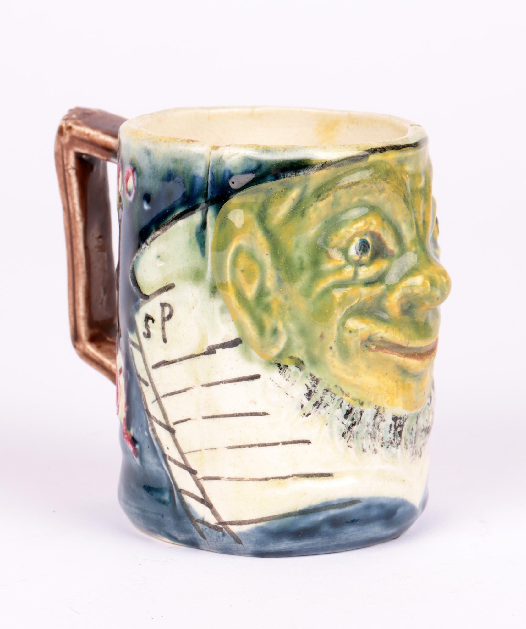 Blanche Vulliamy Boer War Paul Kruger Grotesque Pottery Mug Dated 1900 11