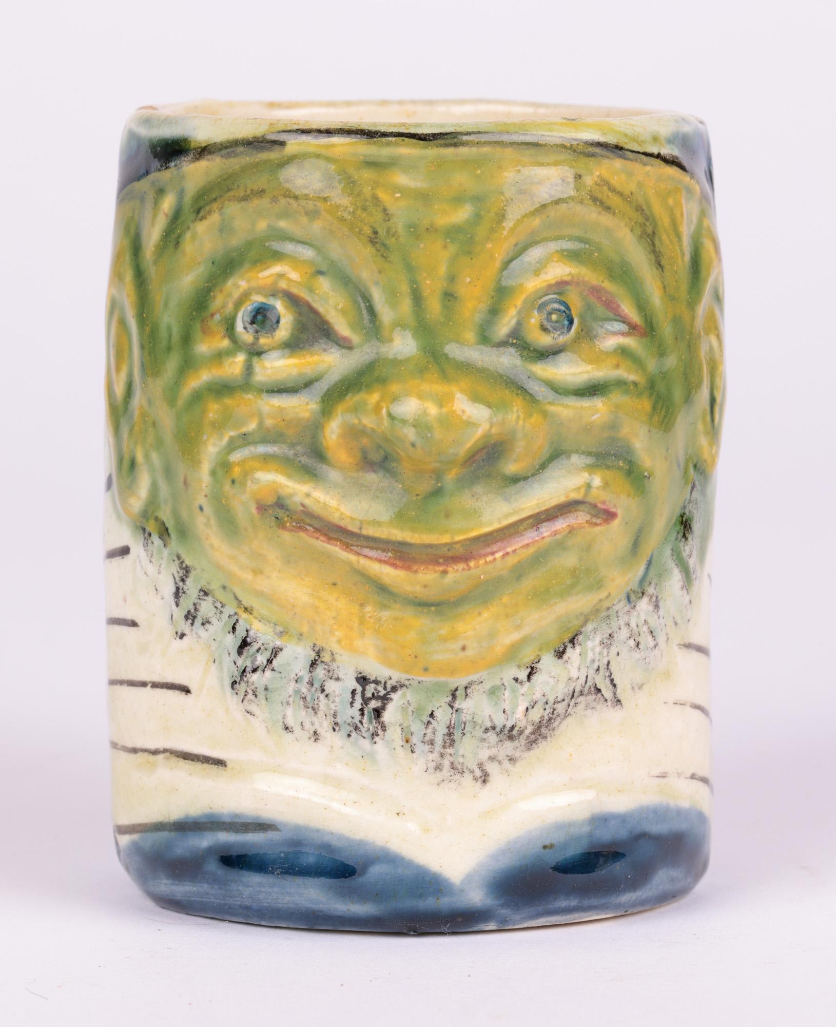 Blanche Vulliamy Boer War Paul Kruger Grotesque Pottery Mug Dated 1900 2