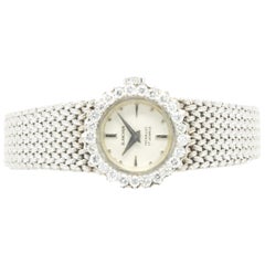 Blancpain 14 Karat White Gold Vintage Diamond Ladies Dress