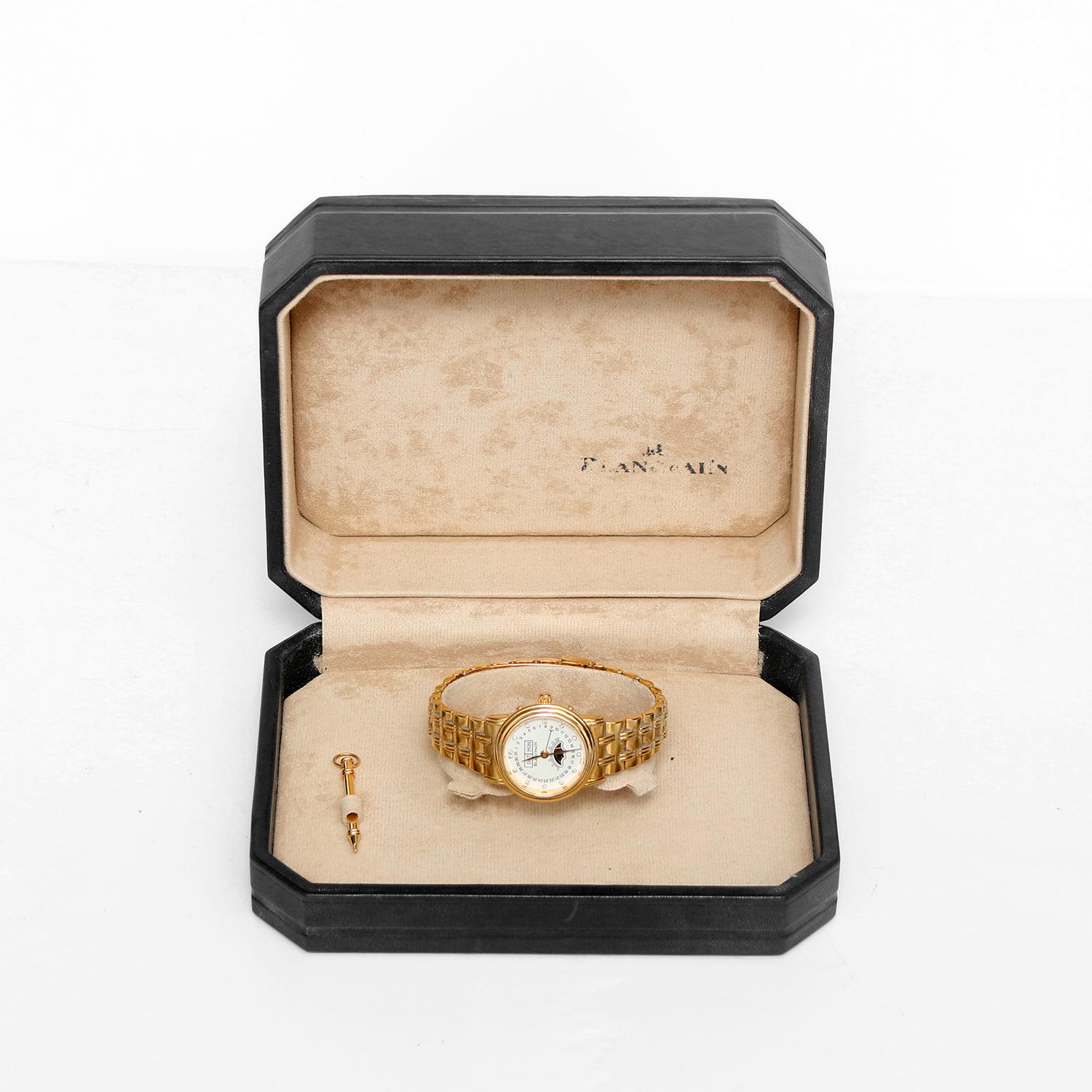 Blancpain 18 Karat Gelbgold Villeret Moonphase Damenuhr 2