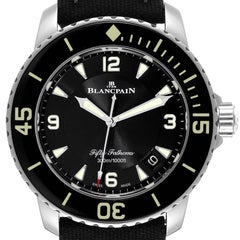 Blancpain Fifty Fathoms Automatico Acciaio Quadrante Nero Orologio Uomo 5015 Scheda Scatola