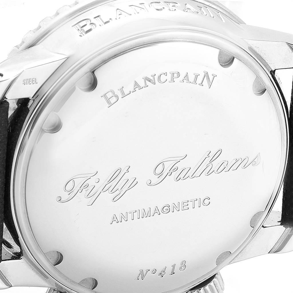 Blancpain Fifty Fathoms Flyback Chronograph Men's Watch 5085F For Sale 3