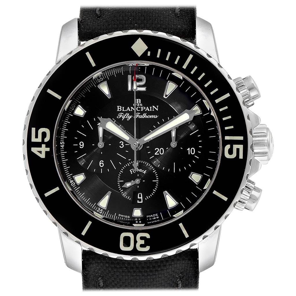 Blancpain Fifty Fathoms Flyback Chronograph Men's Watch 5085F For Sale