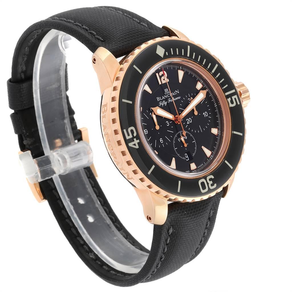 blancpain fifty fathoms rose gold