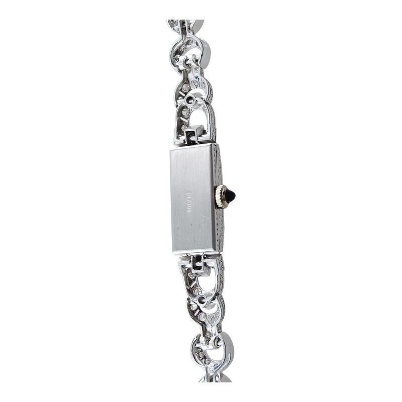 Blancpain Platinum and 18 Karat Diamond Dress Watch, circa 1930s-1940s 4