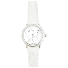 Blancpain Heure Decentree Diamond Stainless Ladies Watch White Dial Automatic