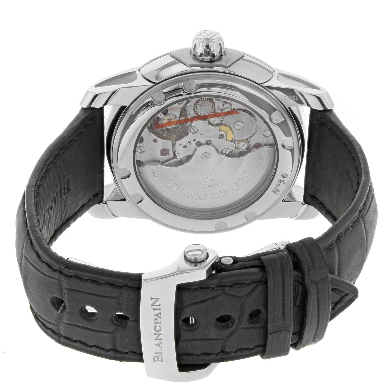 Blancpain L-Evolution 8 Days Black Steel Automatic Men's Watch 8805-1134-53B 2
