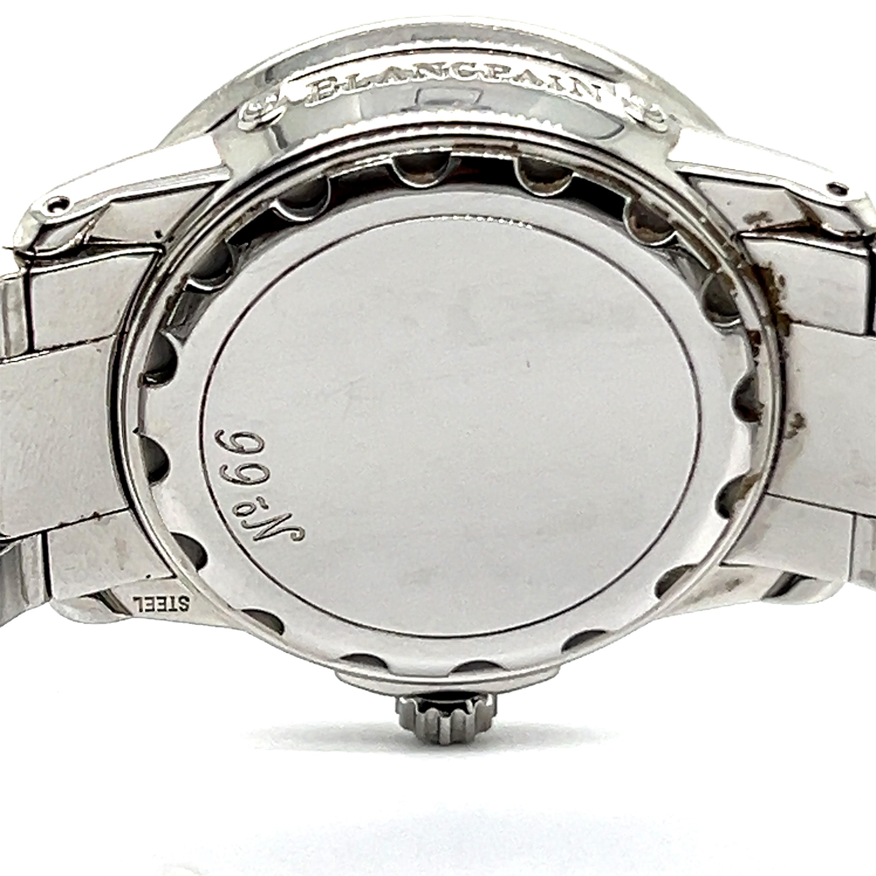 Blancpain Ladybird-Uhr aus Edelstahl mit Diamanten 3