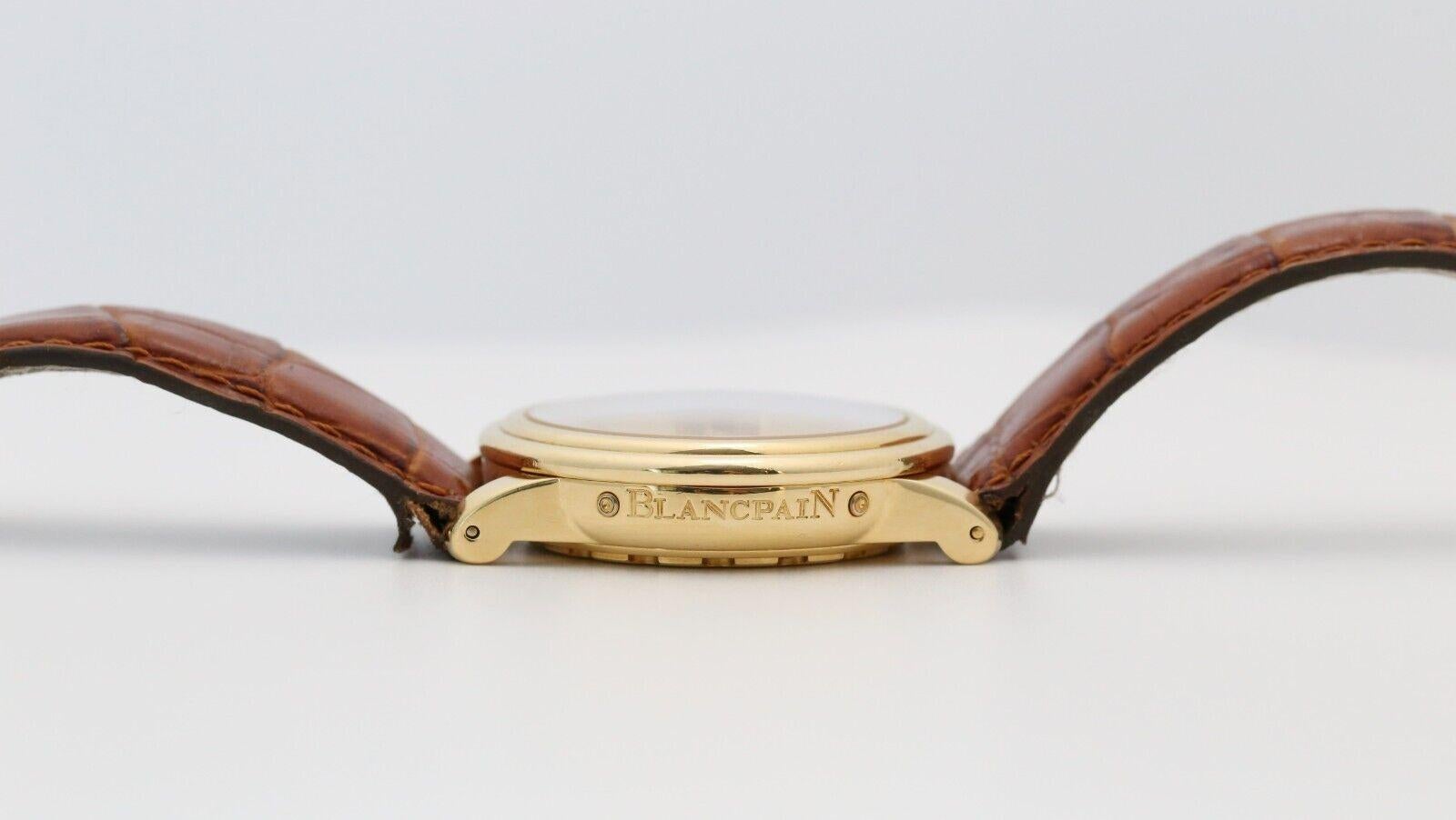 Reloj Blancpain Leman Calendario Completo Oro Amarillo 18k 38mm en venta 1