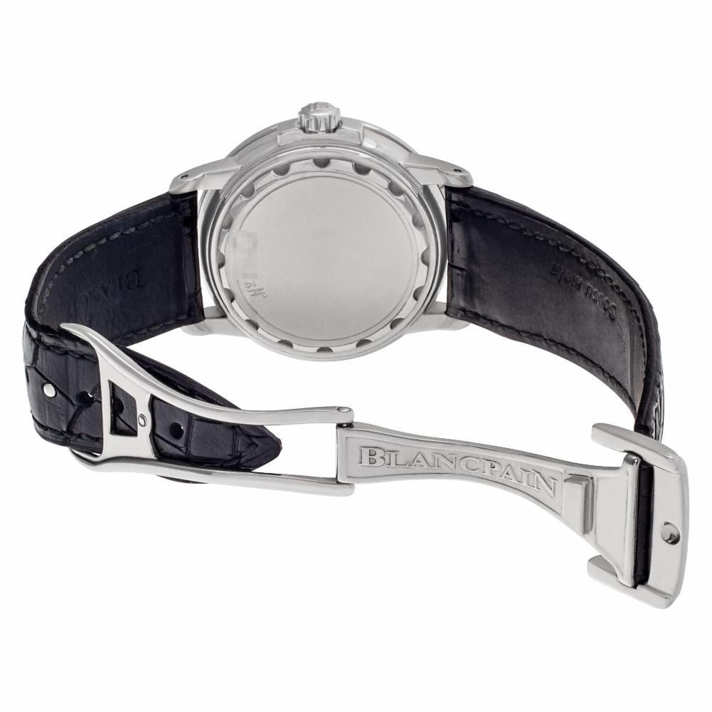 Blancpain Leman 2160-1127-53, White Dial, Certified and Warranty 2
