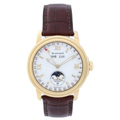 Blancpain Yellow Gold Leman Calendar Moonphase Automatic Wristwatch  