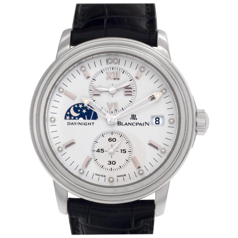 Blancpain Leman No1445 Stainless Steel White Dial Automatic Watch For Sale