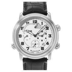 Blancpain Leman Reveil GMT 2041-1127M-53B 40mm Steel Power Mens Watch 2020