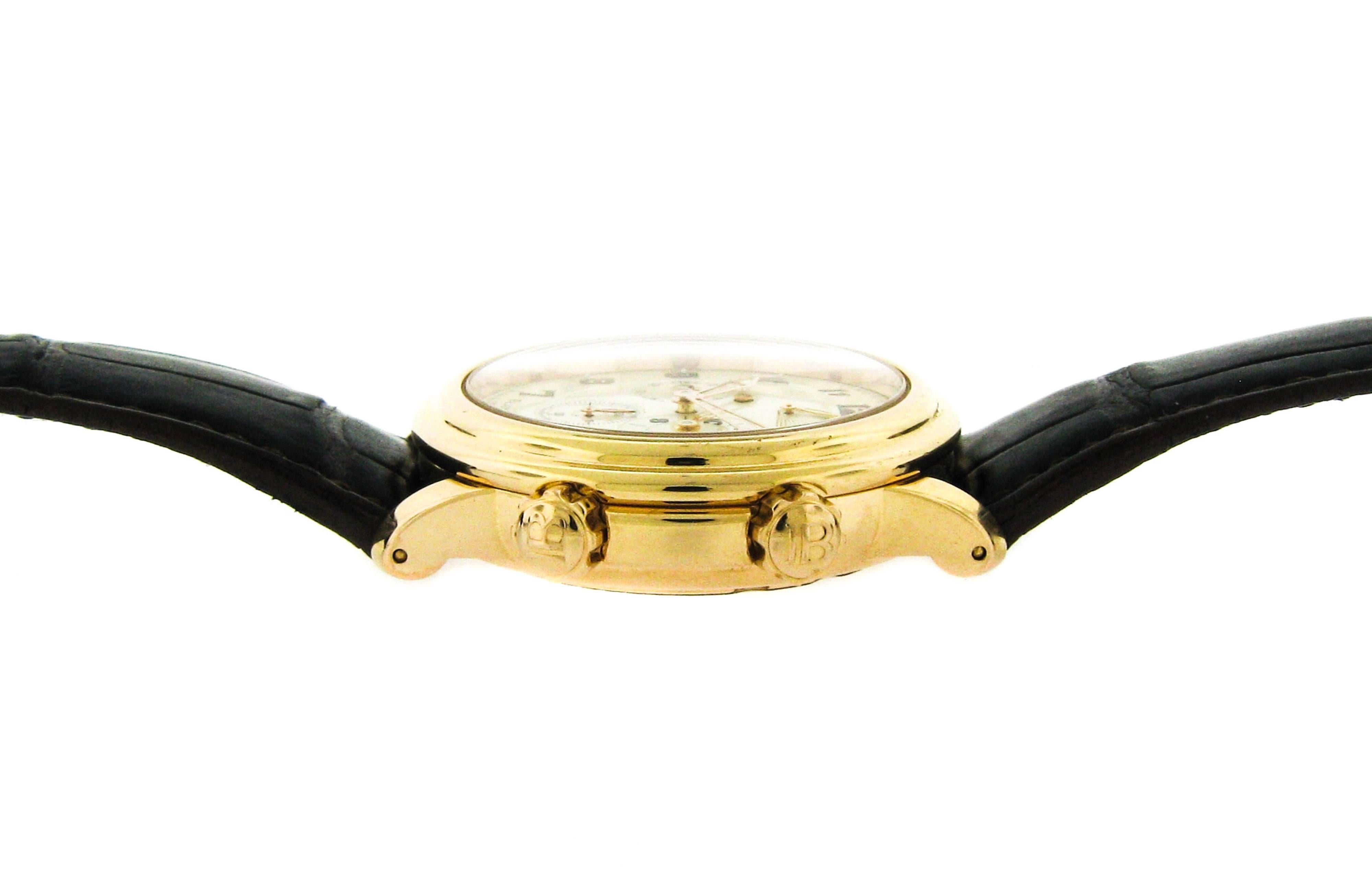 Men's Blancpain Rose Gold Leman Reveil Self-Winding Wristwatch