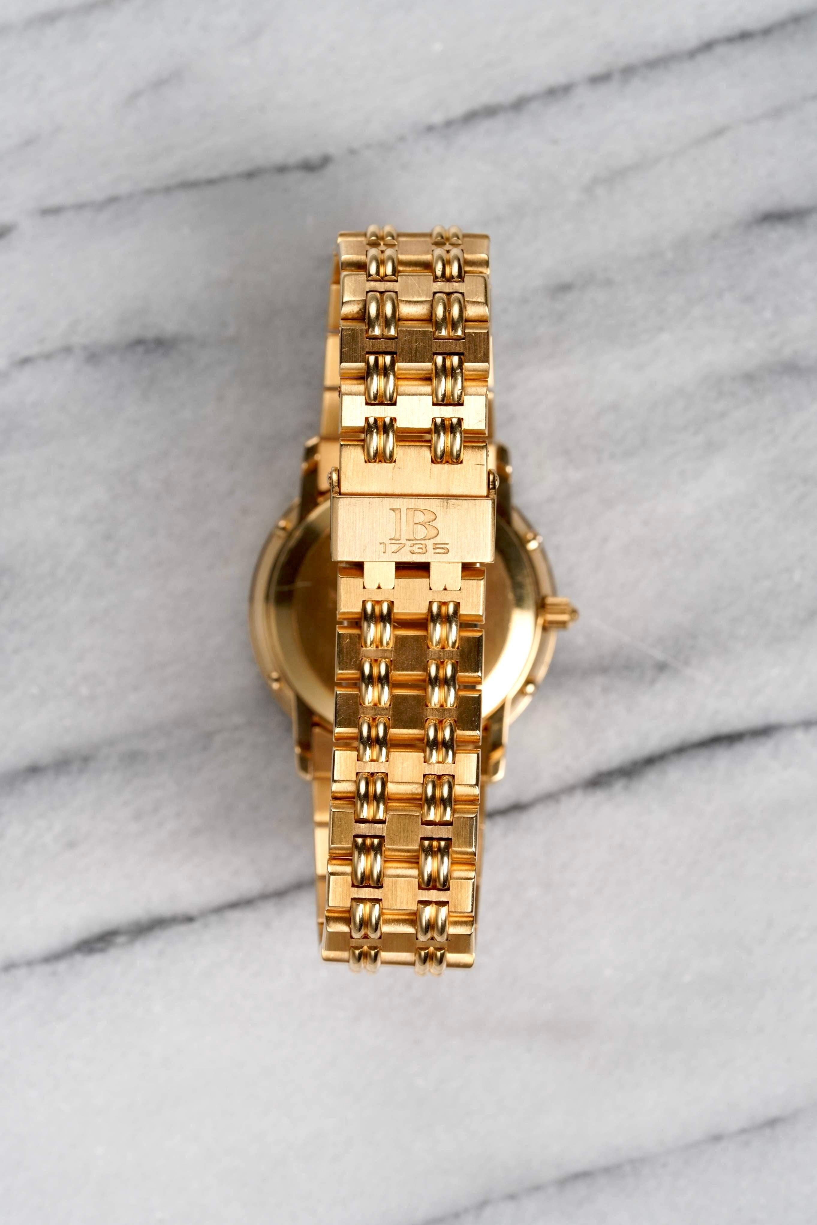 Women's Blancpain Moonphase Triple Calendar Watch in 18K Yellow Gold, 1990s For Sale