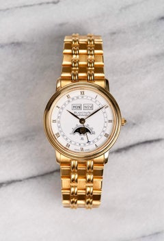 Blancpain Moonphase Triple Calendar Watch in 18K Yellow Gold, 1990s