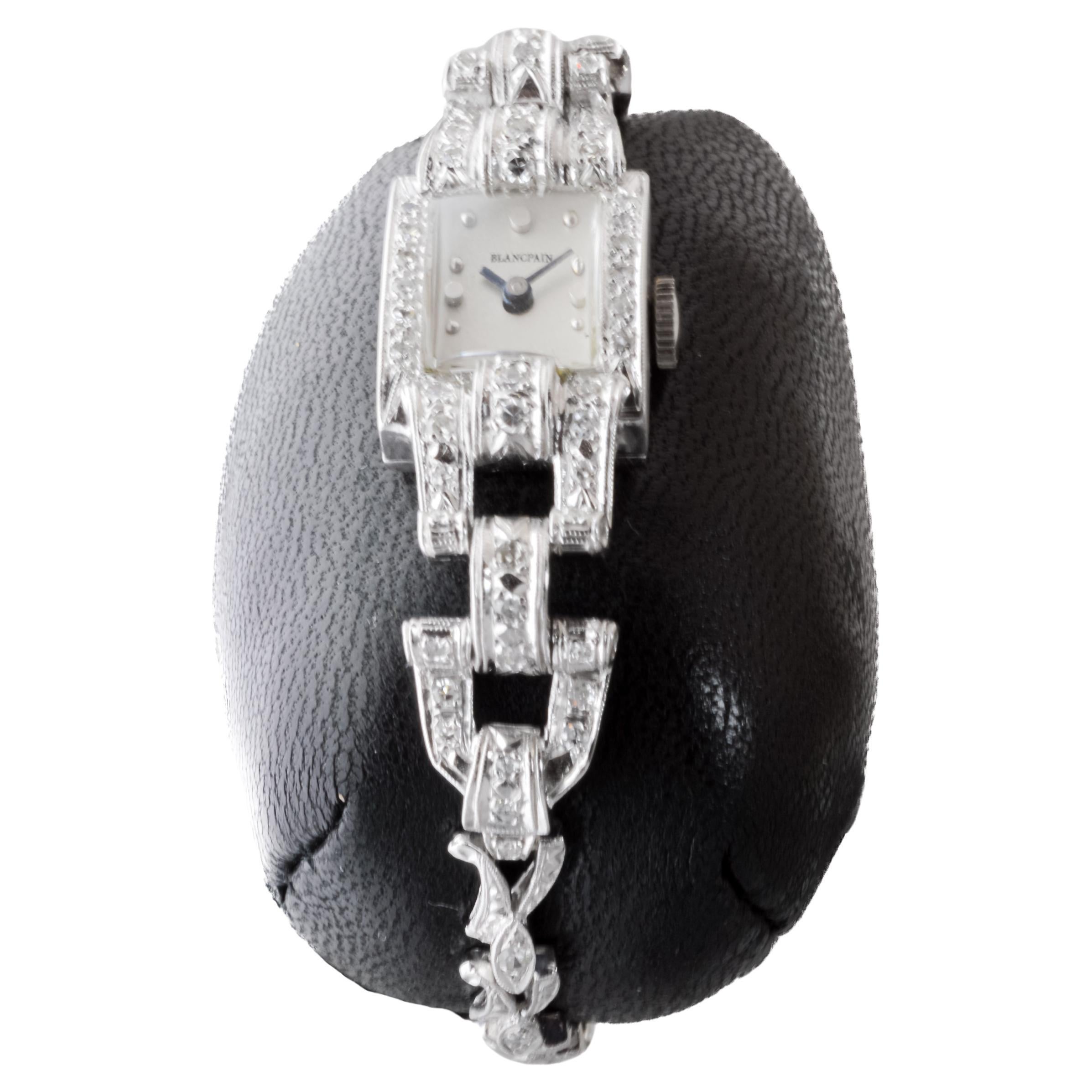 Women's Blancpain Platinum Art Deco Ladies Watch circa