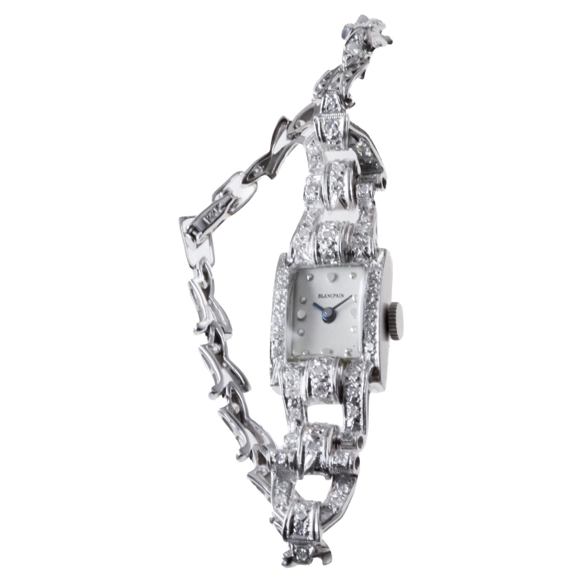 Blancpain Platinum Art Deco Ladies Watch circa 3