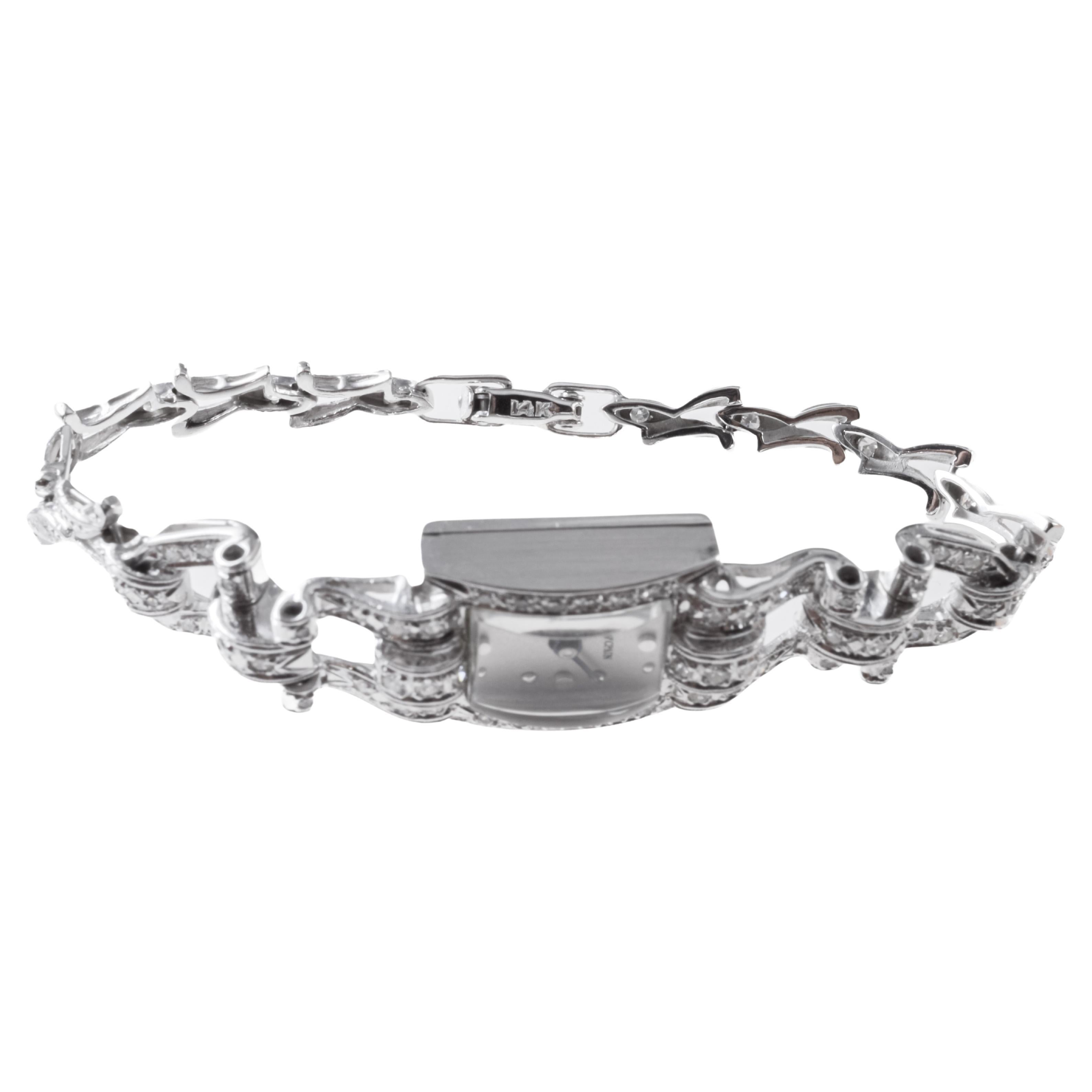 Blancpain Platinum Art Deco Ladies Watch circa 5