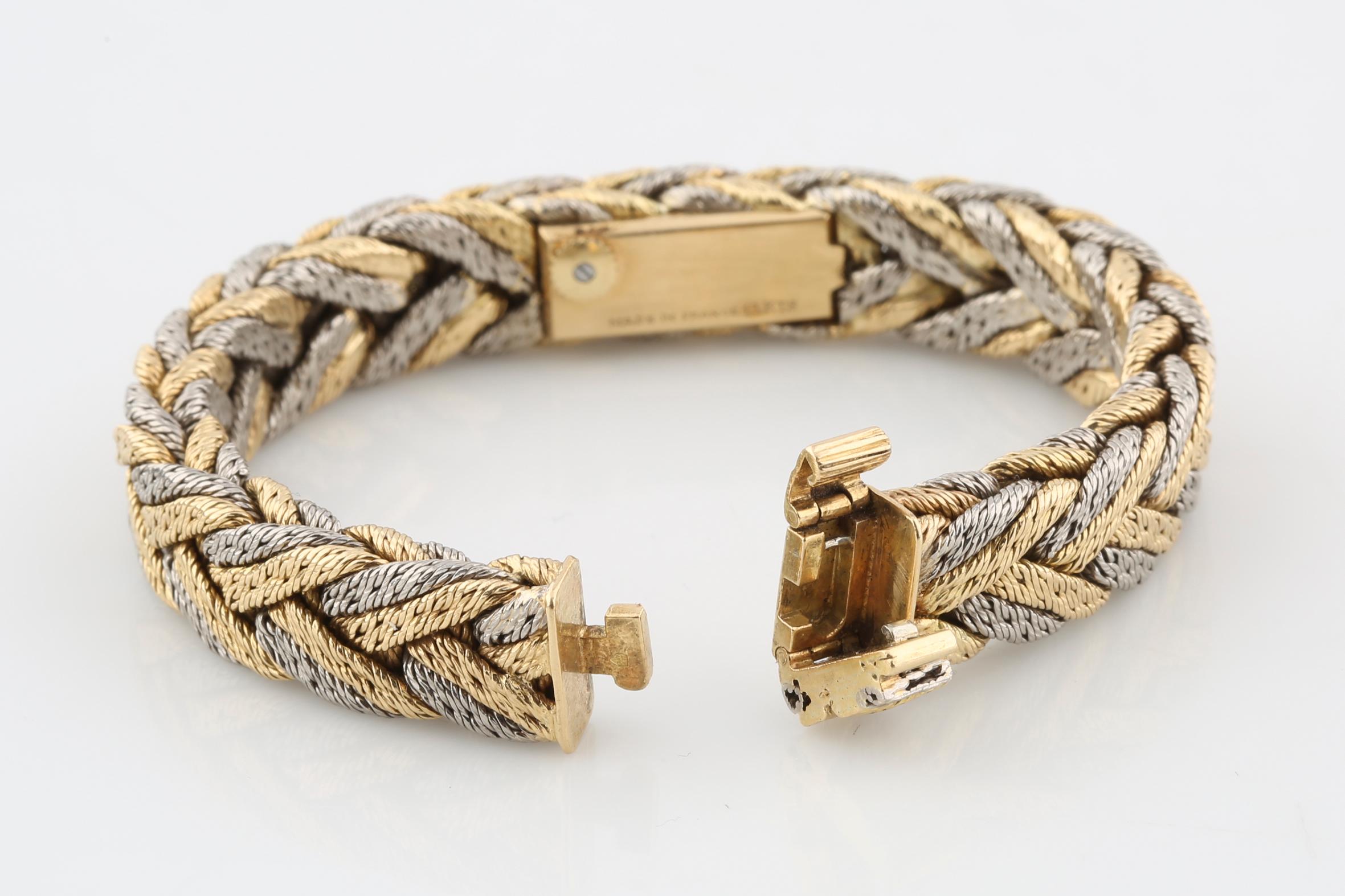 Women's Blancpain Rayville Movement 17 Jewels Gold Platinum Diamond Bracelet Watch For Sale