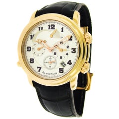 Blancpain Rose Gold Leman Reveil Self-Winding Wristwatch