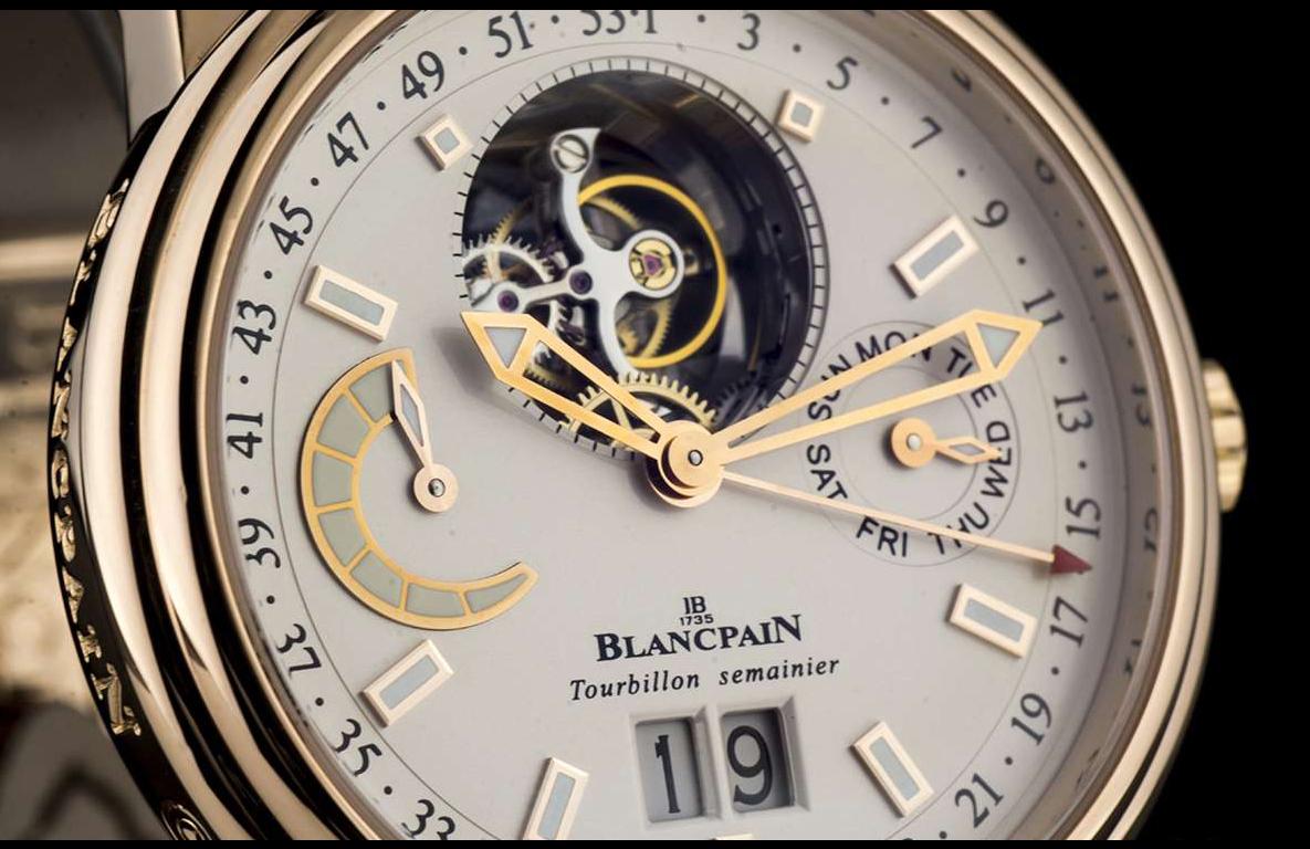 blancpain leman tourbillon semainier grande date