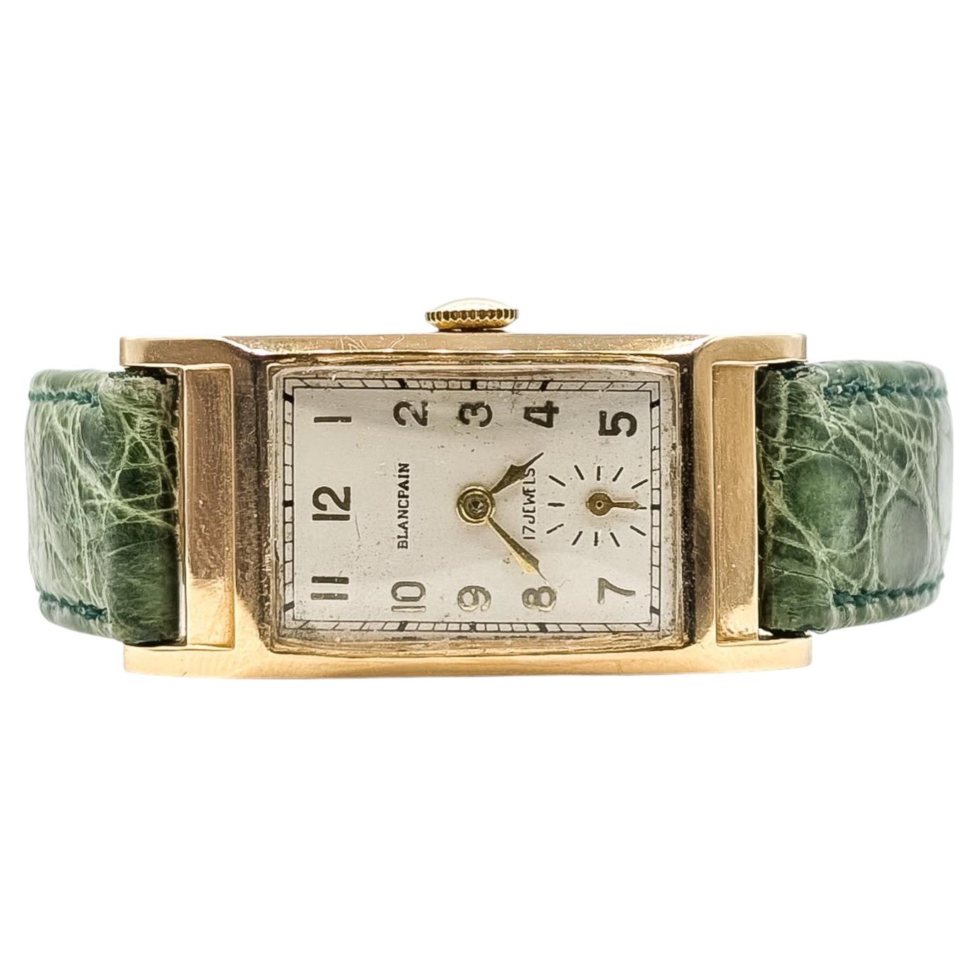 Blancpain Tank Watch in 14k Gold