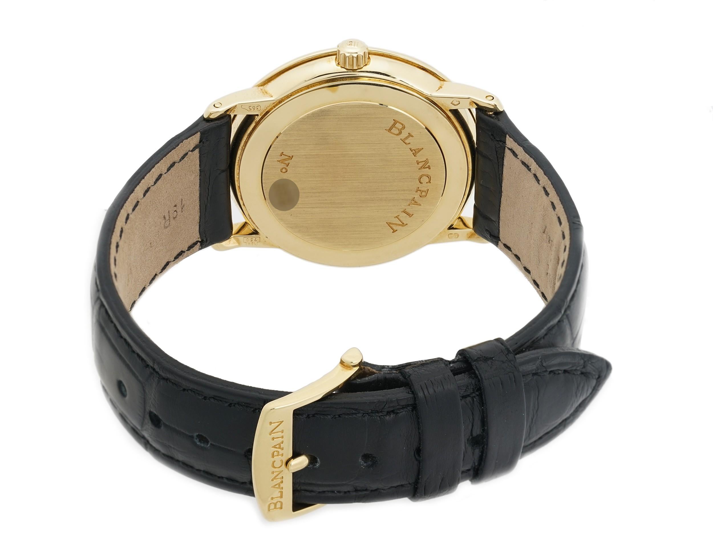 Blancpain Villeret 1151-1418-55, Weißes Zifferblatt, zertifiziert und mit Garantie (Zeitgenössisch)