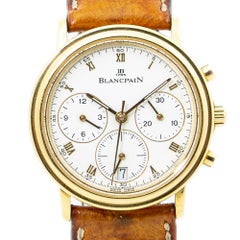 Blancpain Villeret 1180-3318-55 18K Yellow Gold Chronograph Unisex Watch