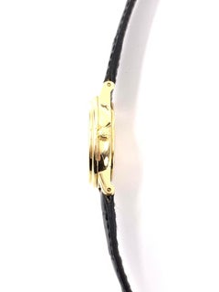 Blancpain Villeret 18 Karat Gold Ladies Watch on Black Leather Strap