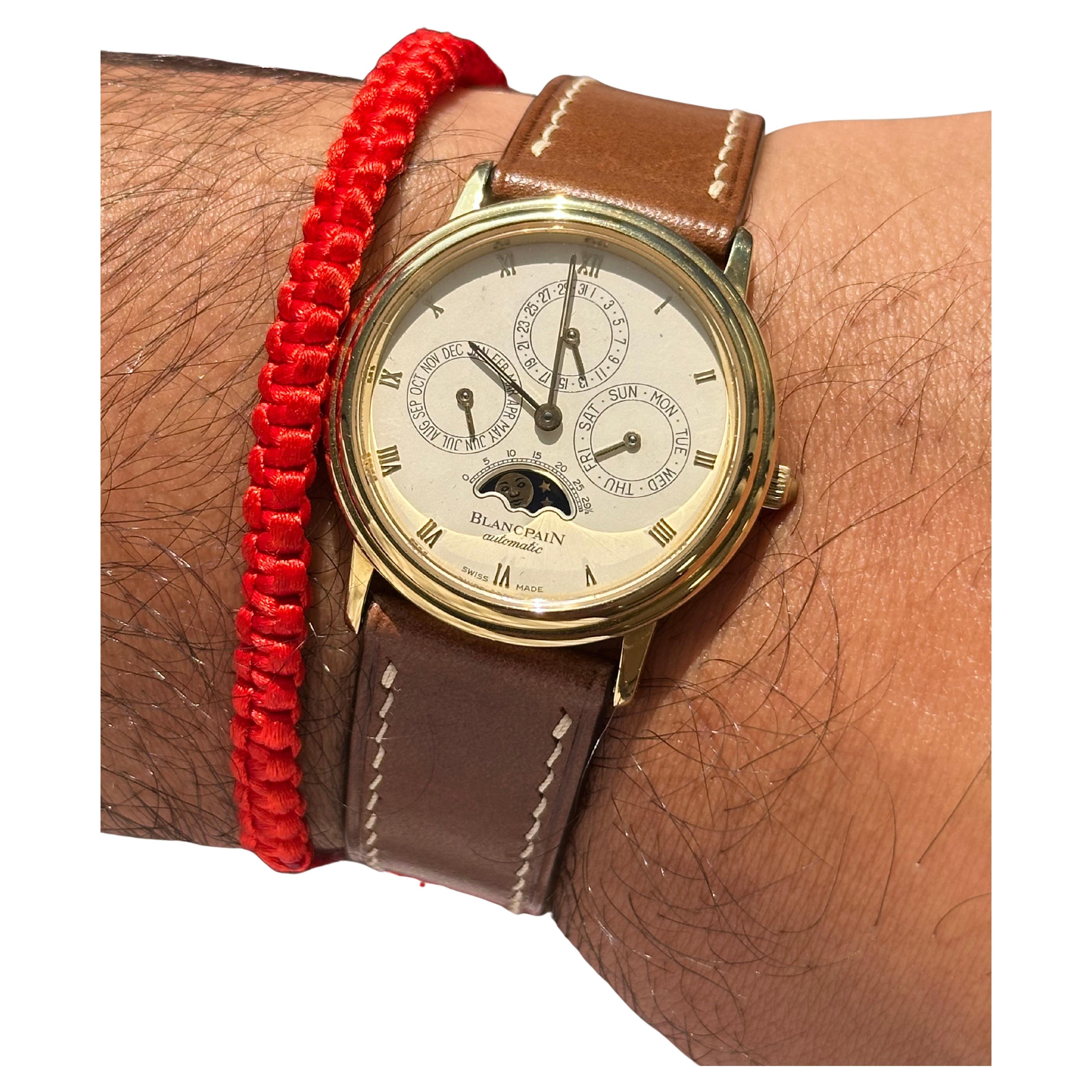 Blancpain Villeret Annual Complete Calendar 18k Yellow Gold Moonphase 5395