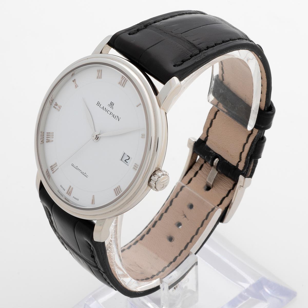 Women's or Men's Blancpain Villeret Automatic Ultra Thin, Ref 6223 1127. Complete Set, 2016 For Sale