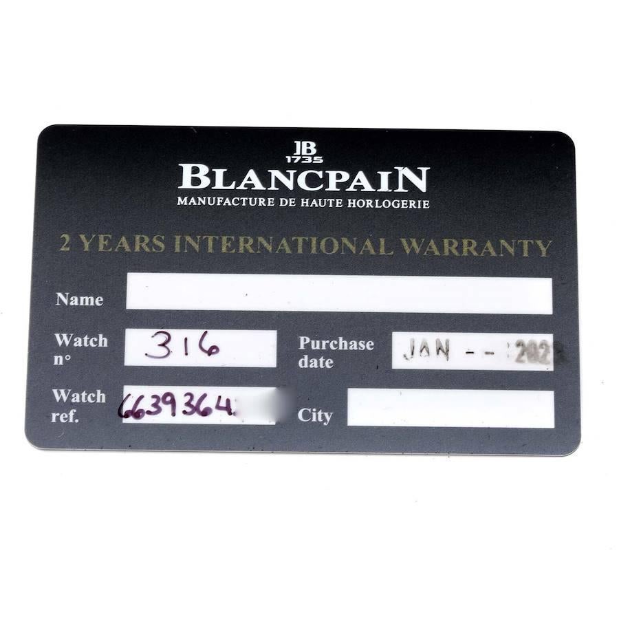 Blancpain Villeret Complete Calendar 8 Days Roségold Uhr 6639 Box Kartene im Angebot 3