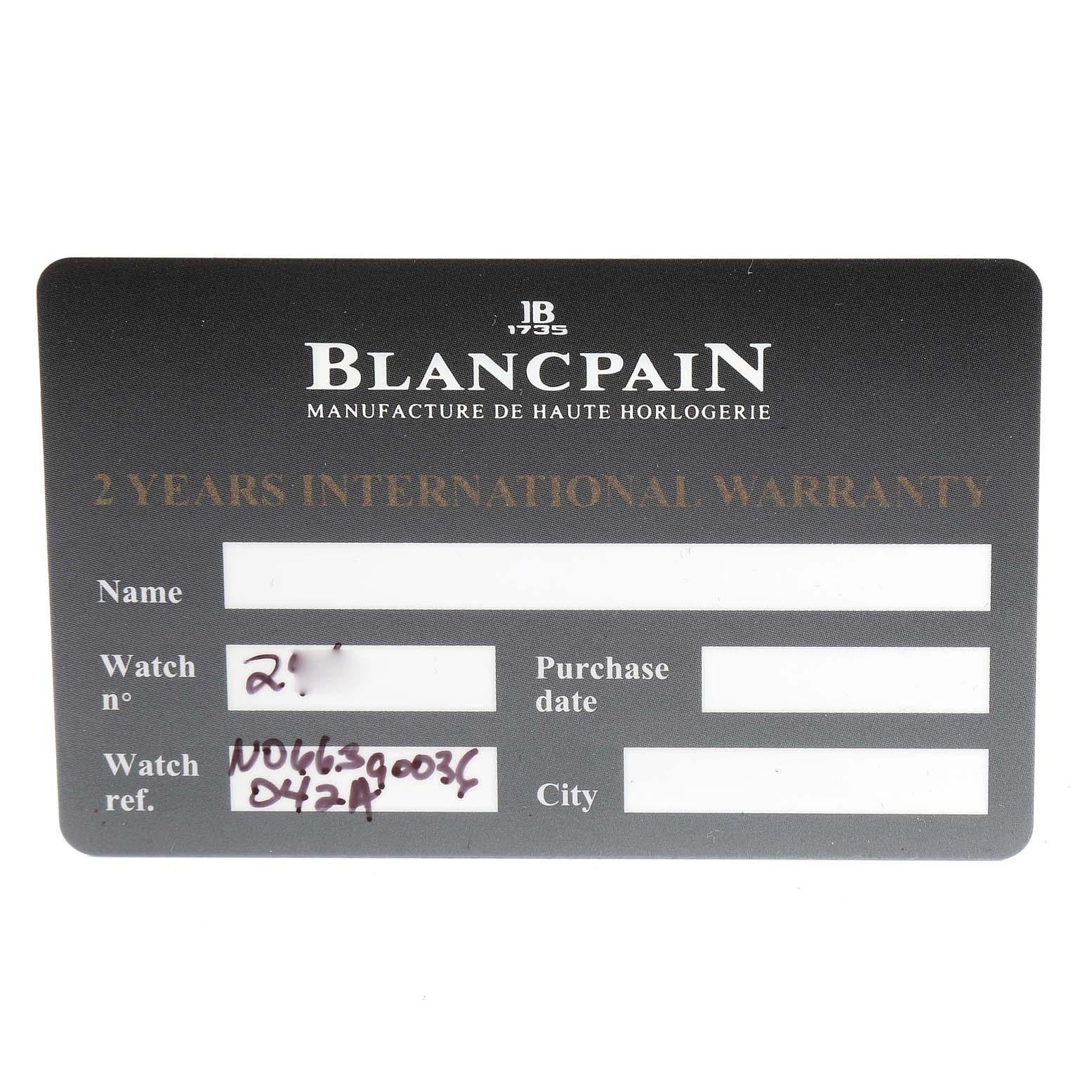 Blancpain Villeret komplette Kalender 8 Tage Rose Gold Uhr 6639 Box Papiere im Angebot 5
