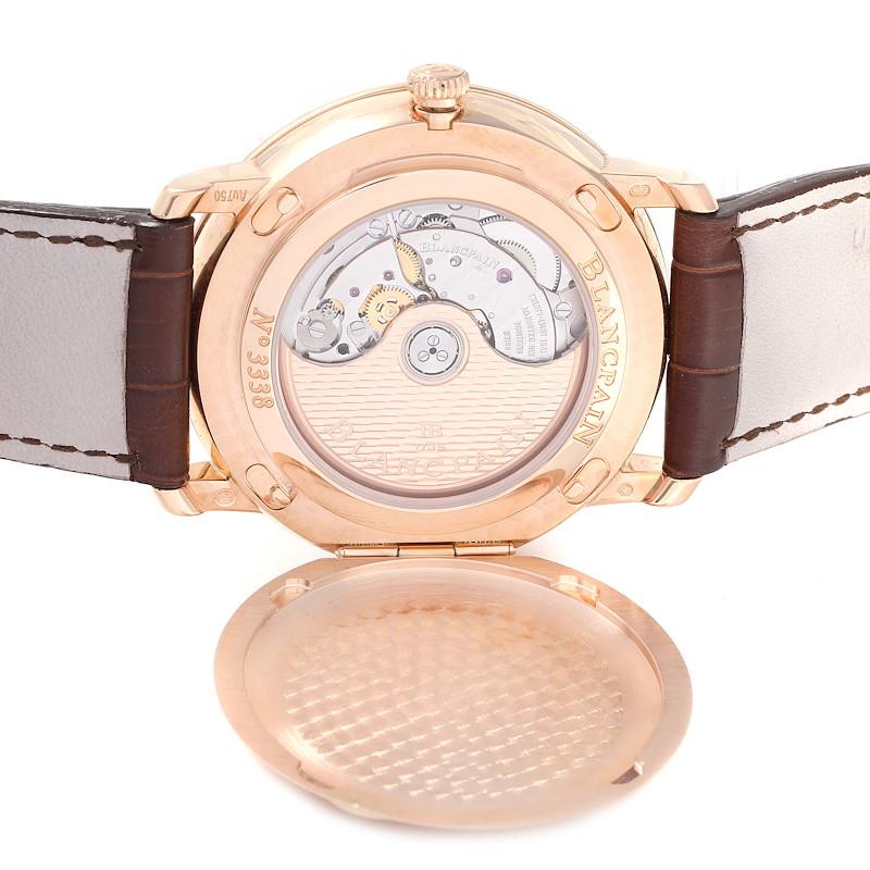 Blancpain Villeret Monopoussoir Rose Gold Men's Watch 6685-3642a-55b 3