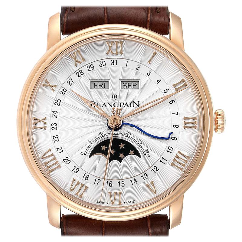 Blancpain Villeret Monopoussoir Rose Gold Men's Watch 6685-3642a-55b