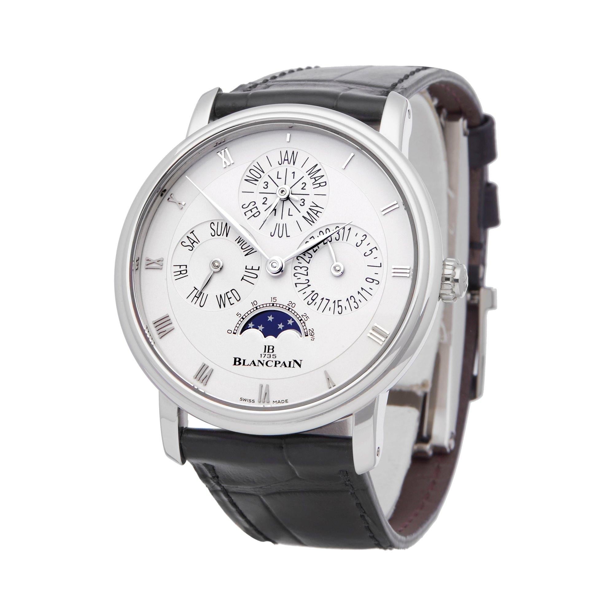 Blancpain Villeret Perpetual Calendar Platinum 6057-3442-55B