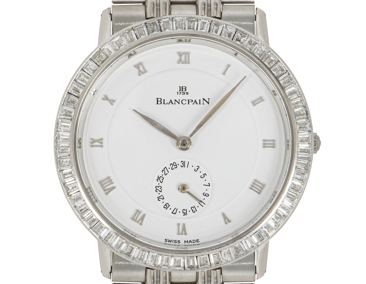 Blancpain Villeret Platinum Diamond Set Watch 4795-4227-34 2
