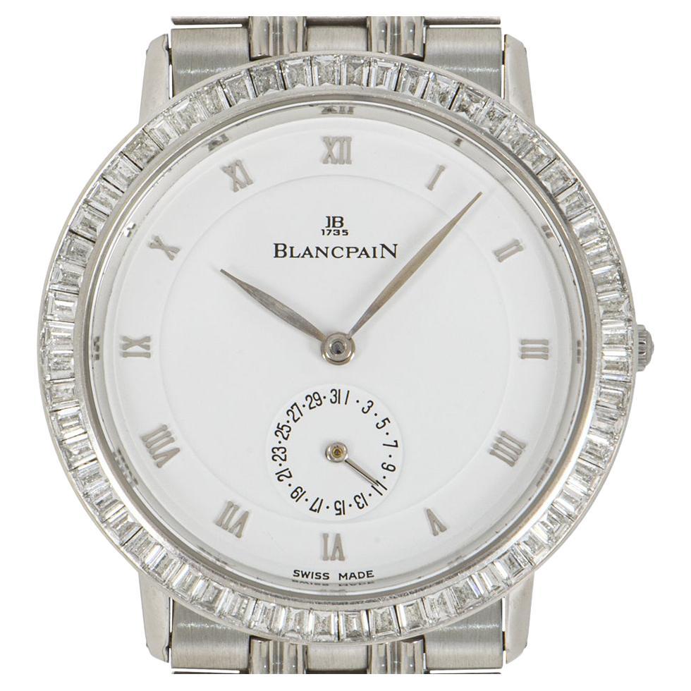 Blancpain Villeret Platinum Diamond Set Watch 4795-4227-34