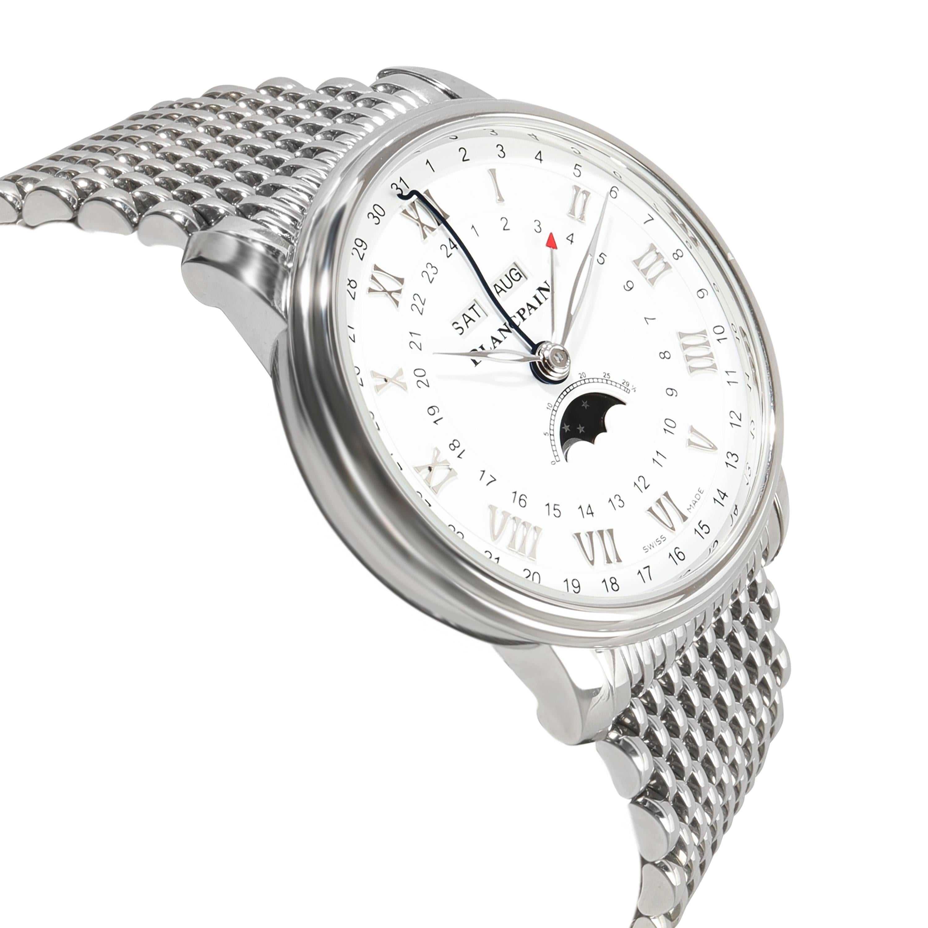 Femenino o masculino Reloj Blancpain Villeret Quantieme Complet Phases de Luna GMT 6676-1127-MMB Hombre en venta