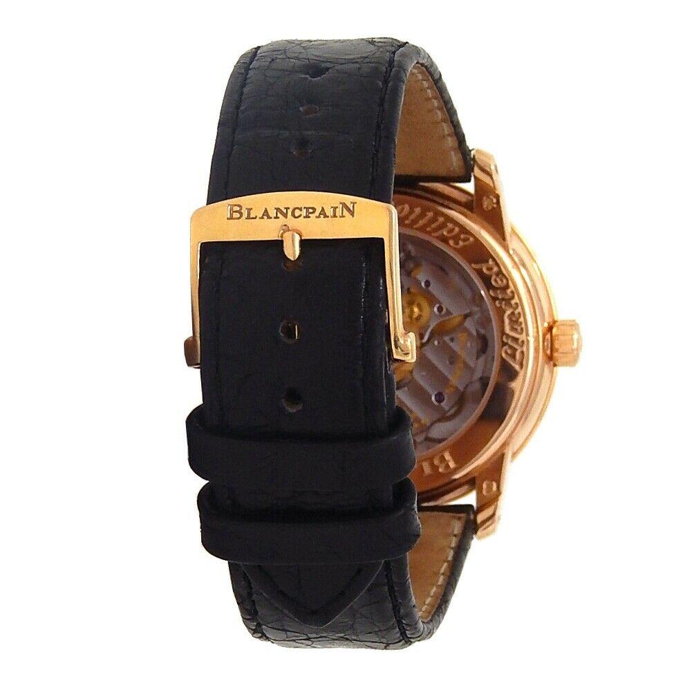 Blancpain Villeret Ultra Slim 18 Karat Gold Men's Watch Automatic 1158-3642-55 For Sale 1