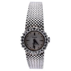 Blancpain Vintage 14 Karat White Gold & Diamond Ladies Watch with 18k Bracelet
