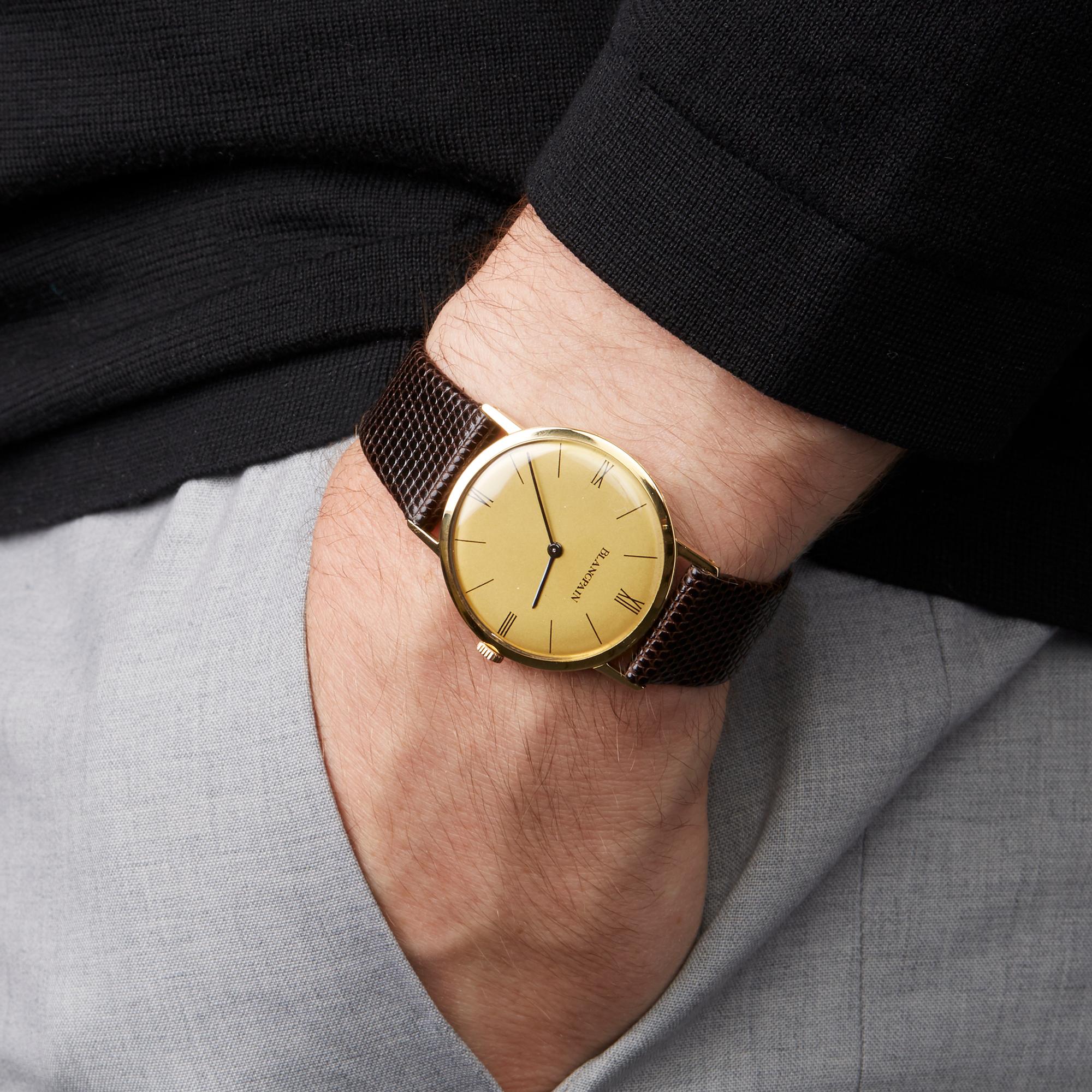 Blancpain Vintage 18 Karat Yellow Gold 2850 Wristwatch 4