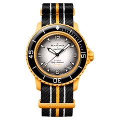 Blancpain x Swatch Scuba Fifty Fathoms Pacific Ocean Gray Dial Watch SO35P100
