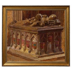 Blandford Fletcher (1858 – 1936) “Beauchamp of Holt & His Lady” Oil on Canvas