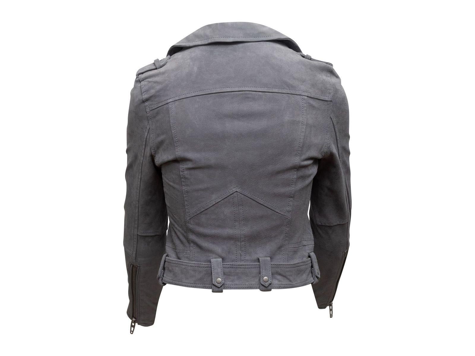 Blank NYC Grey Suede Moto Jacket 1