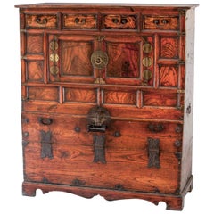 Blanket Cedar Chest Clothing Storage Armoire Cabinet Korea Yi Dynasty