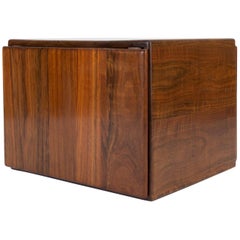 Tavolino a cubo o cassapanca in raro Wood Wood africano di Gerald McCabe